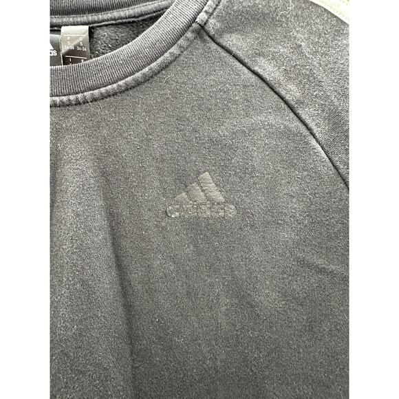 Adidas Womens Sweatshirt Size Small Black Crewneck Long Sleeve - Picture 3 of 16